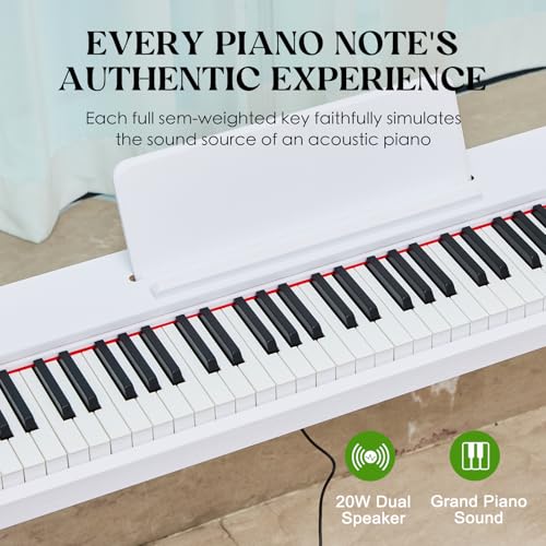 88 Key Semi Weighted Digital Piano with Stand D267799