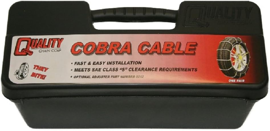 Cobra Cable Passenger Snow Traction Tire Chains W53993