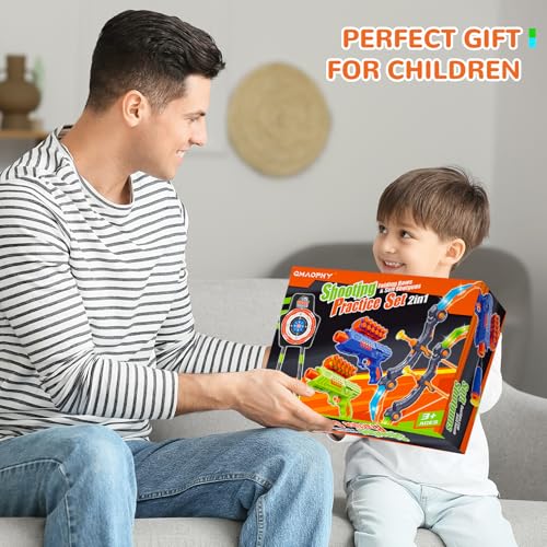 2 Pack LED Light Up Bow and Arrow Toy with 20 Suction Cup Arrows P146253