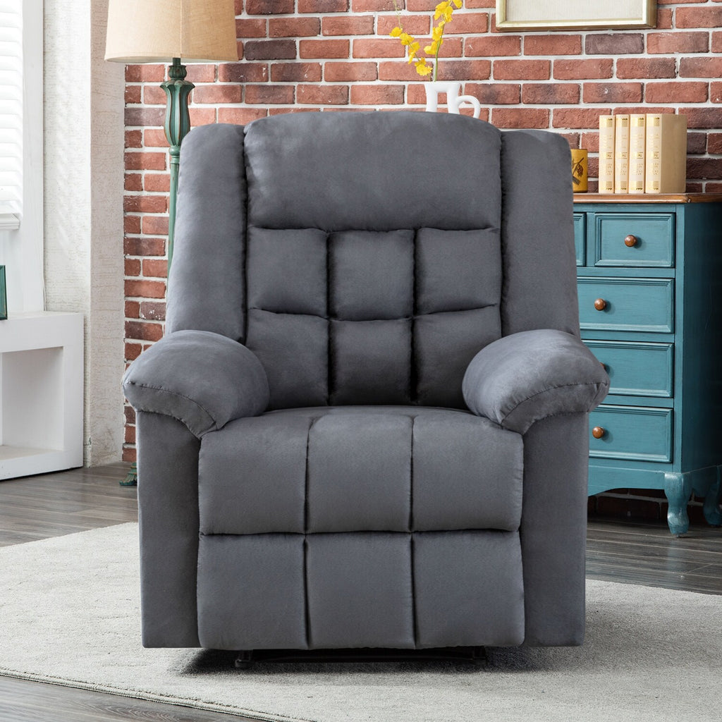 Brown Padded Manual Recliner W62509