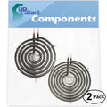 2-Pack 8 inch 6 Turns & 6 inch 5 Turns Surface Burner Elements for Range, Stove & Cooktop G126