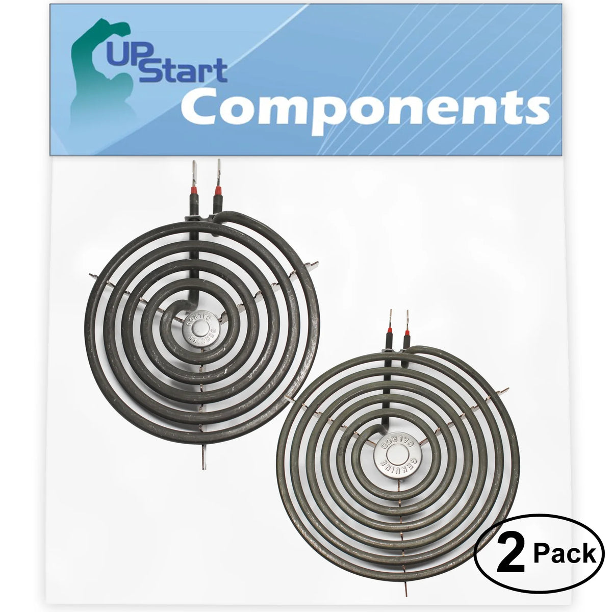 2-Pack 8 inch 6 Turns & 6 inch 5 Turns Surface Burner Elements for Range, Stove & Cooktop G126