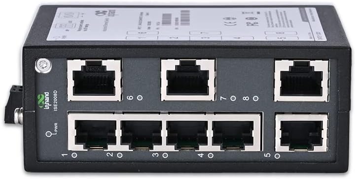 3-Port Unmanaged Industrial Ethernet Switch, Single Mode Dual SC Fiber, Pack of 2 A409595
