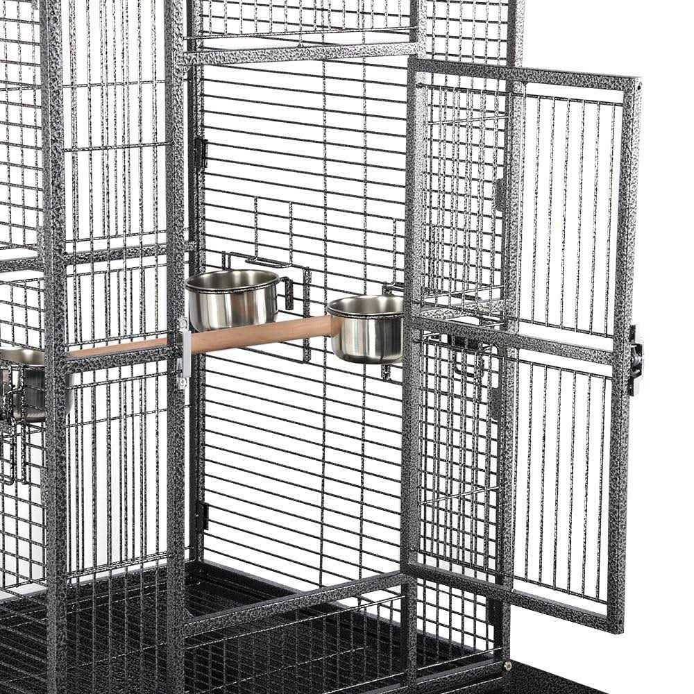 Wrought Iron Rolling Large Parrot Bird Cage P227