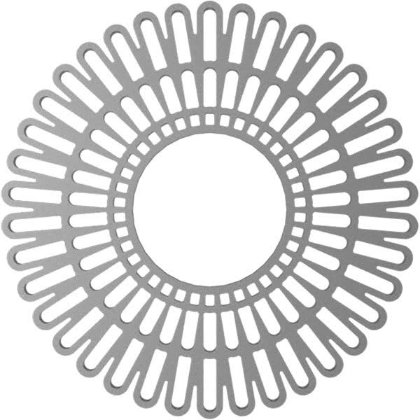 32x22OD x 11 7/8x22ID x 1x22P PVC Pierced Ceiling Medallion M1238