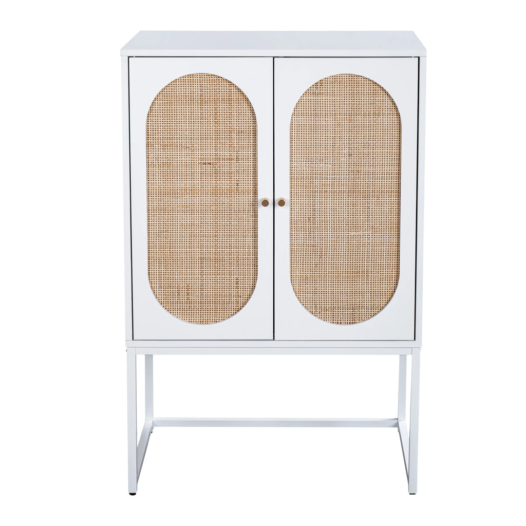 Natural Rattan 2 Door Free Standing Cabinet Z760