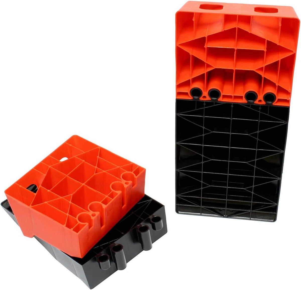 Tandem Axle Leveler Ramps, 2 Pk Heavy Duty RV Leveling Blocks W1314