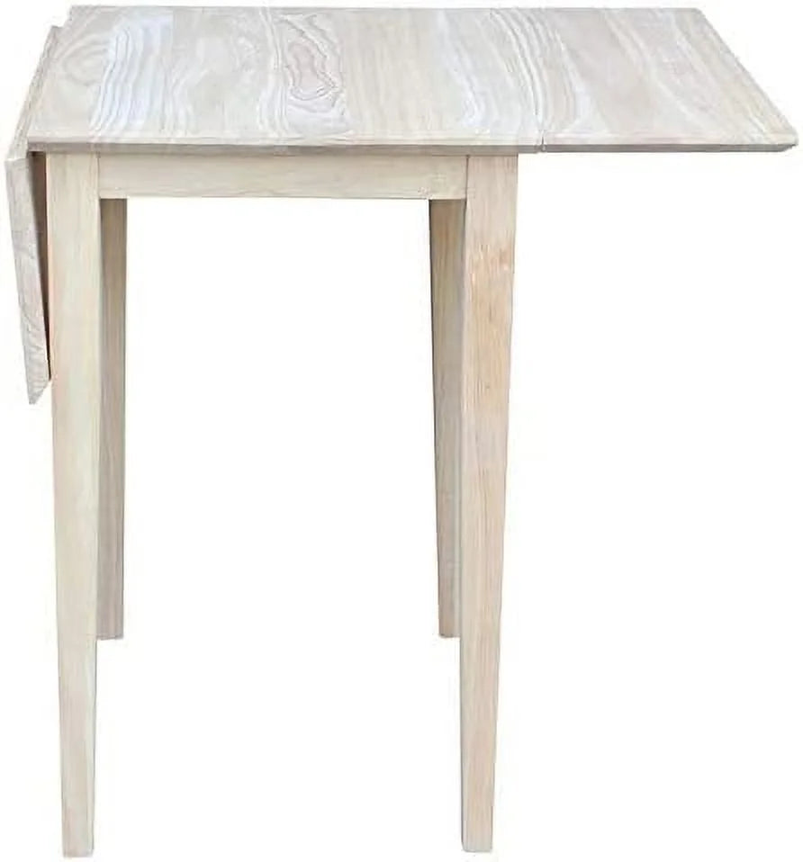 Unfinished Natural Wood Drop Leaf Dining Table R5620
