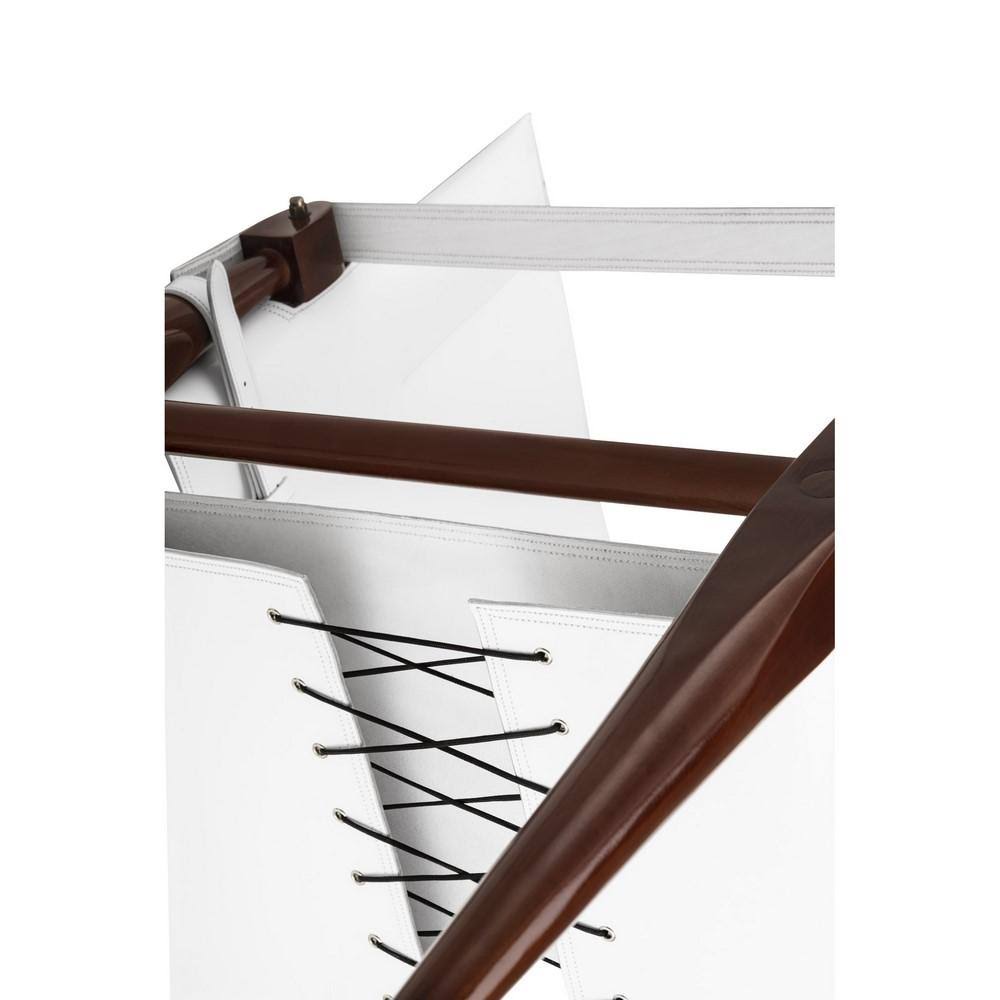 White Campaign Chair X24096