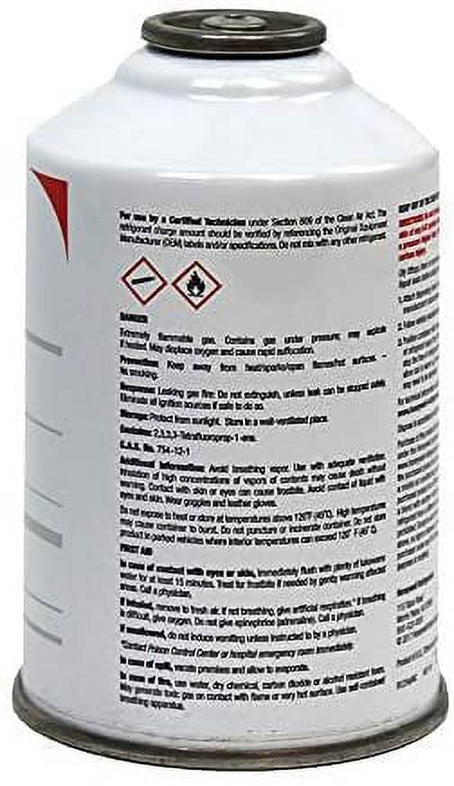 8oz HFO-R1234yf Refrigerant 2 Cans & Brass Can Tap with Gauge H46853