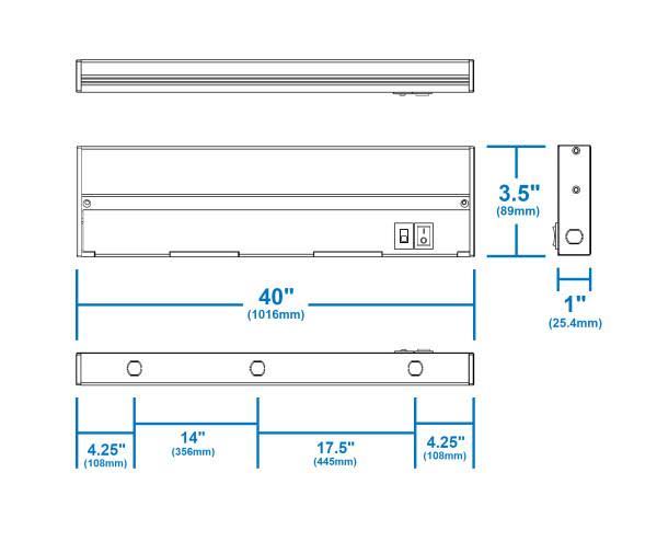 Oil Rubbed Bronze LED Under Cabinet Light X69907