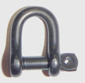 15/32x22 Diameter D Shackle with Captive Pin - Black T347