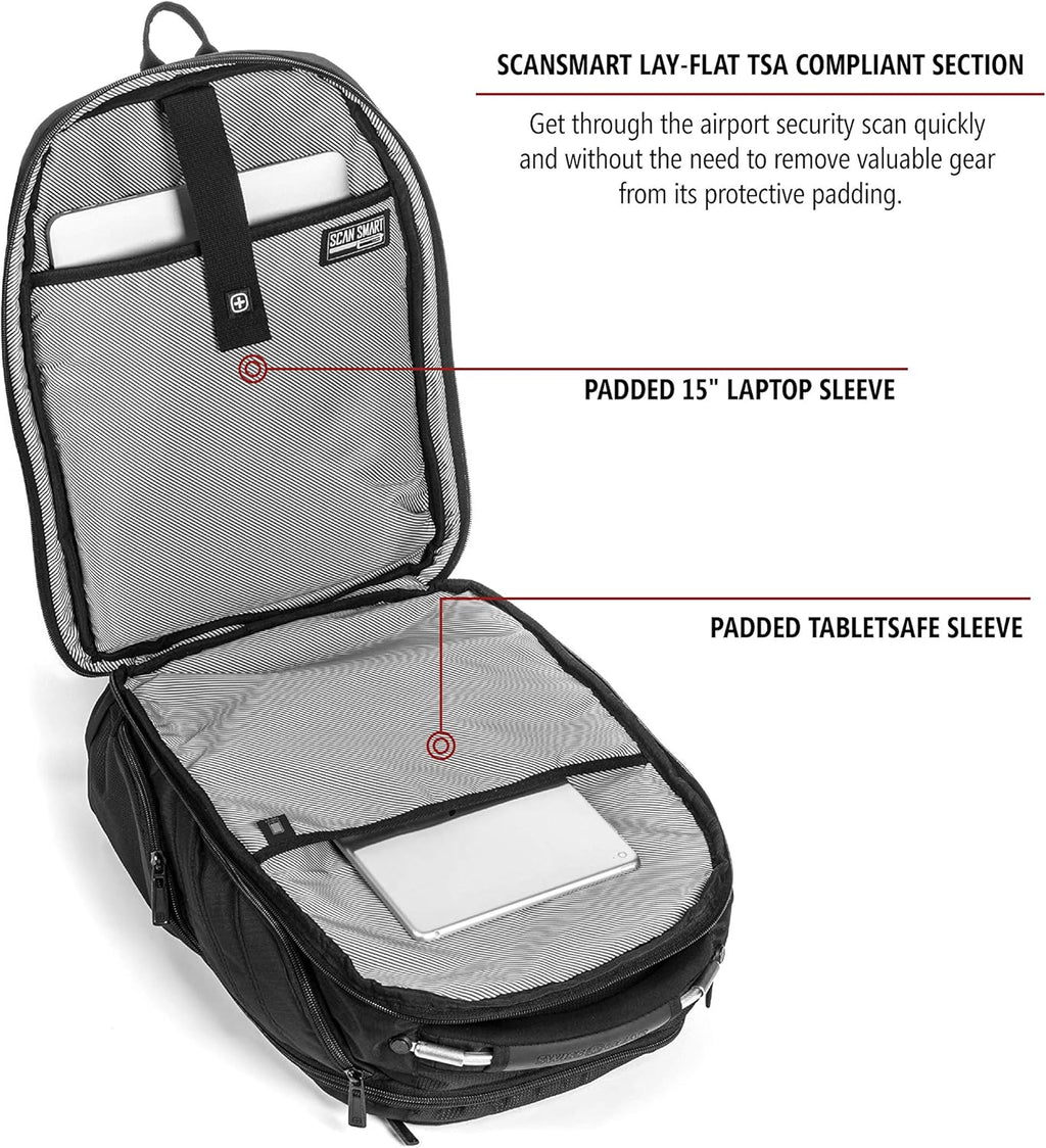 Black 17-Inch Laptop Backpack E661824