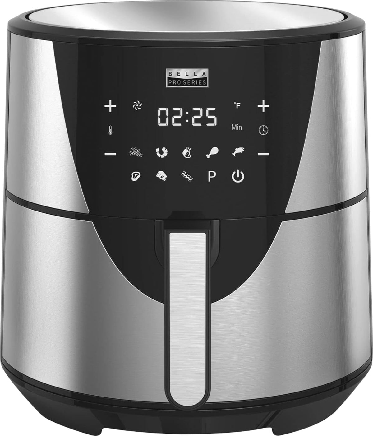 8qt Touchscreen Digital Air Fryer, Stainless Steel D31186