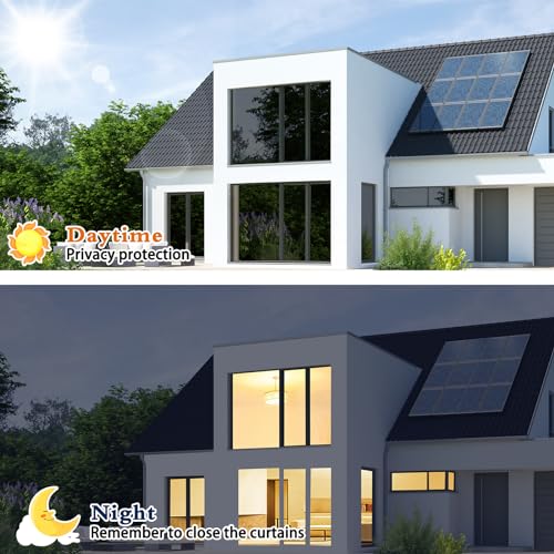 Black 23.62Inch X 13.1Feet Window Privacy Film M186