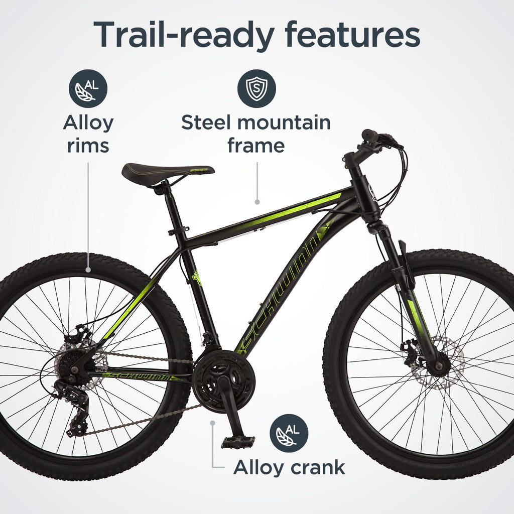 26-inch 21 Speed Black Mountain Bike Y105512