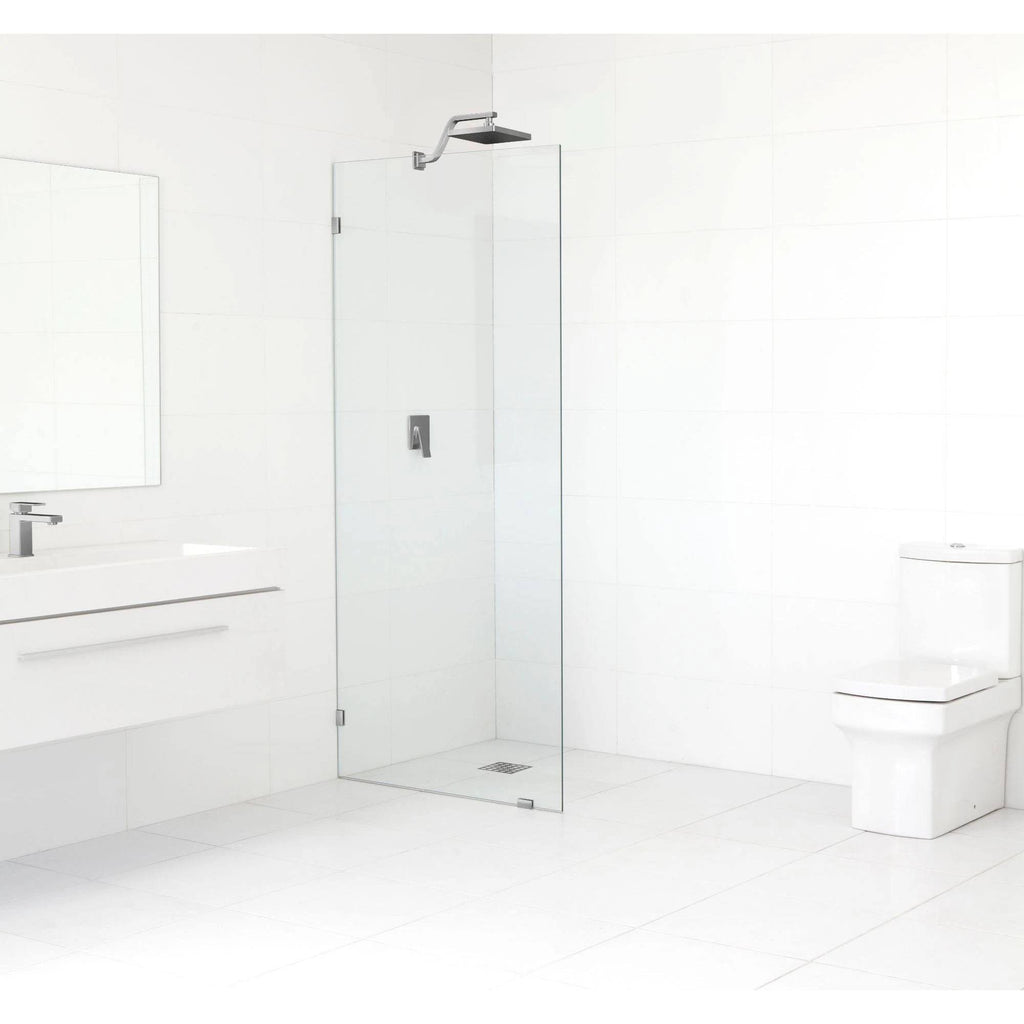 Frameless Shower Door, Brushed Nickel D9178
