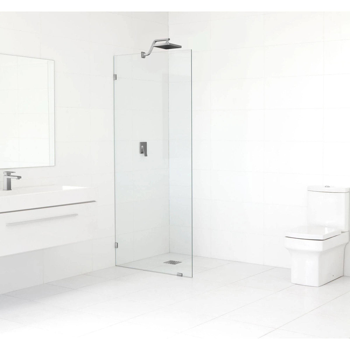 Frameless Shower Door, Brushed Nickel D9178