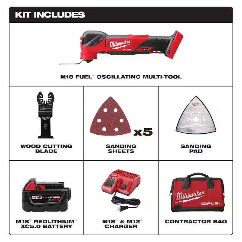 18V Cordless Brushless Oscillating Multi-Tool Kit with Hammer Drill Z55686