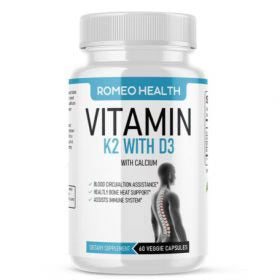 Vitamin K2 (MK7) with D3 and BioPerine 60 Veggie Capsules X168