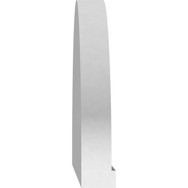 42x22W x 11-1/2x22H x 2x22P Elliptical Sunburst PVC Pediment V78802