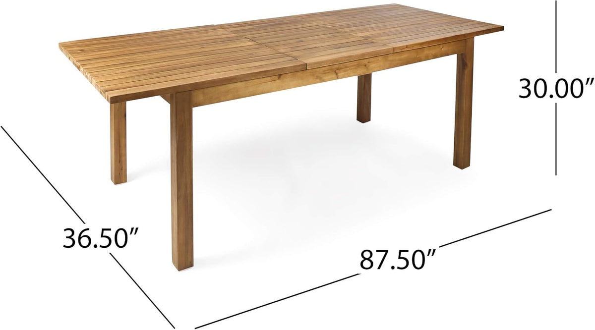 Teak Finish Acacia Wood Outdoor Dining Table K150