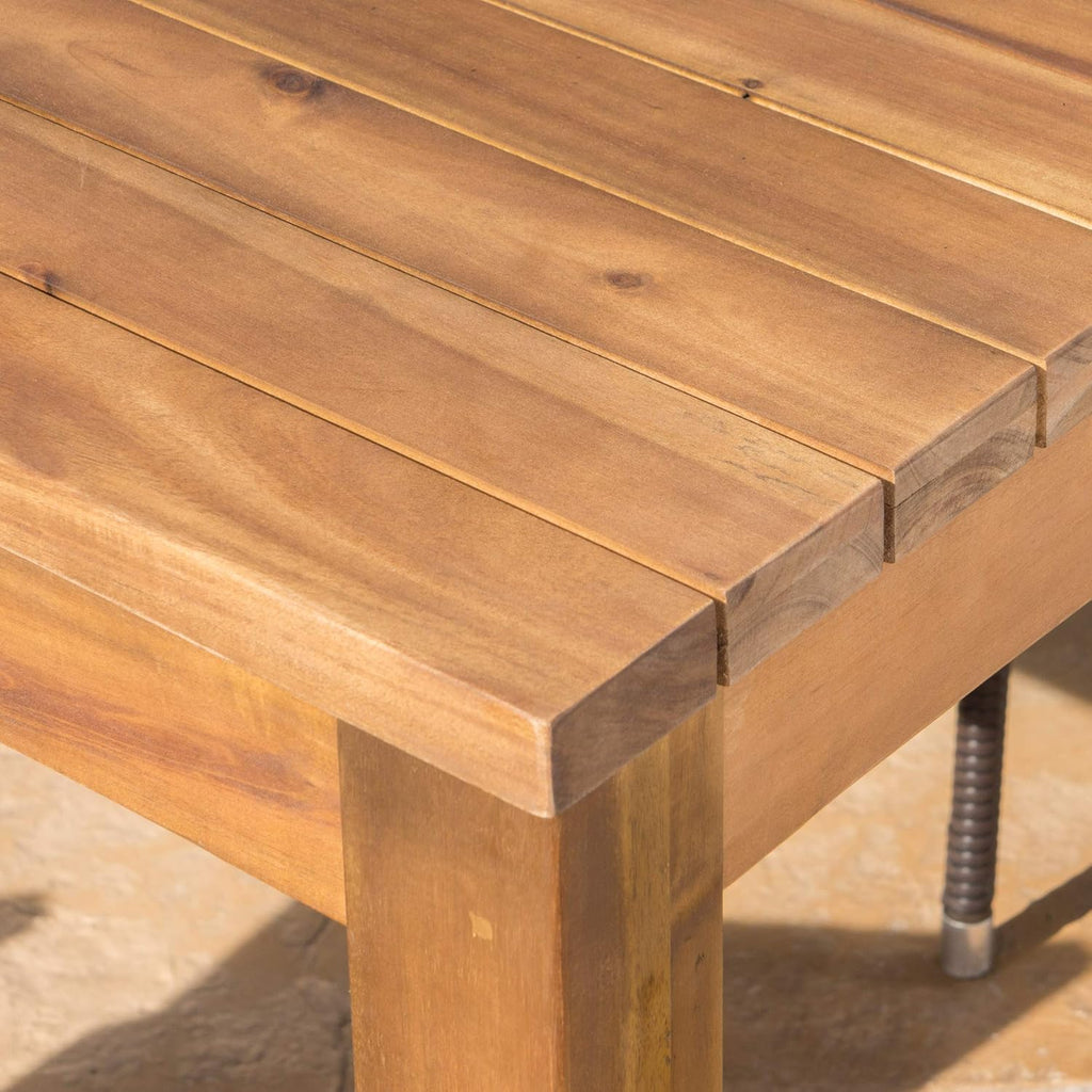 Teak Finish Acacia Wood Outdoor Dining Table K150
