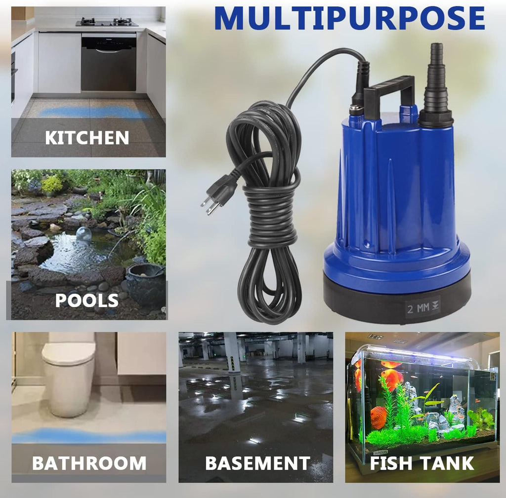 1320GPH 1/3HP Submersible Utility Pump S28674