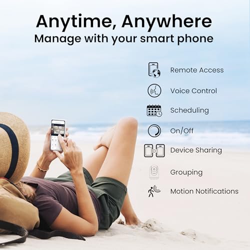 Indoor Security Camera with Motion Detection, Night Vision, 2-Way Audio, 1080p HD, White O822