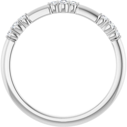 14K White 1/8 CTW Lab-Grown Diamond Stackable Ring B458273
