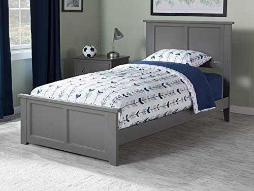 White Twin Extra Long Bed with Footboard S363084