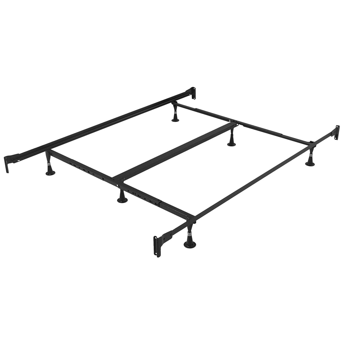 Queen Size Firm Pillowtop Foam Encased Mattress Set with Bed Frame P4263