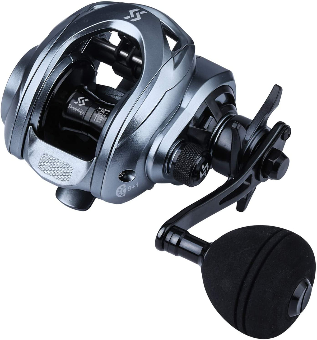 Baitcasting Fishing Reel with 9+1 Ball Bearings, Gear Ratio 8.0:1 Y300663