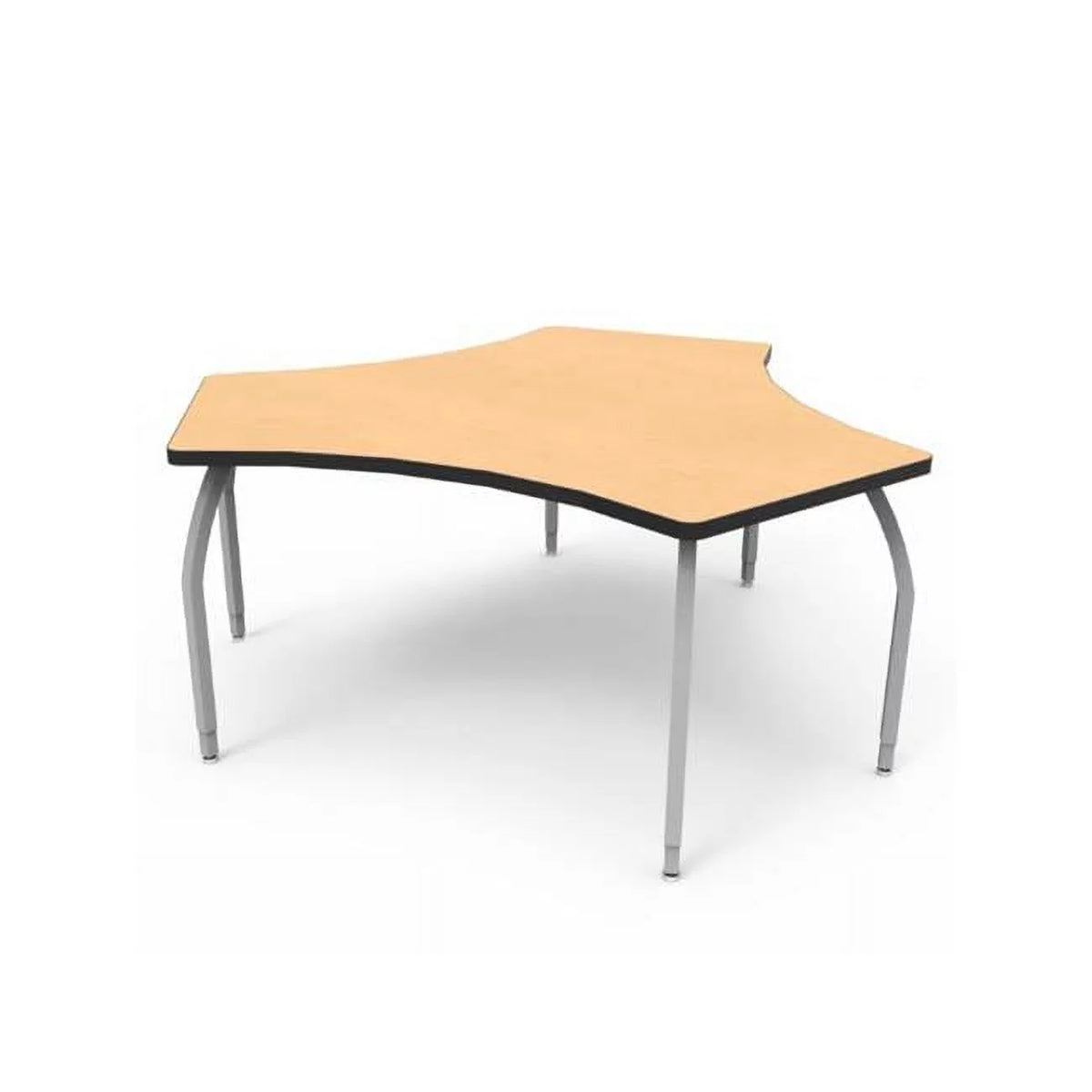 Bridge Table with Fusion Maple Laminate & 4 Adjustable Legs B96706