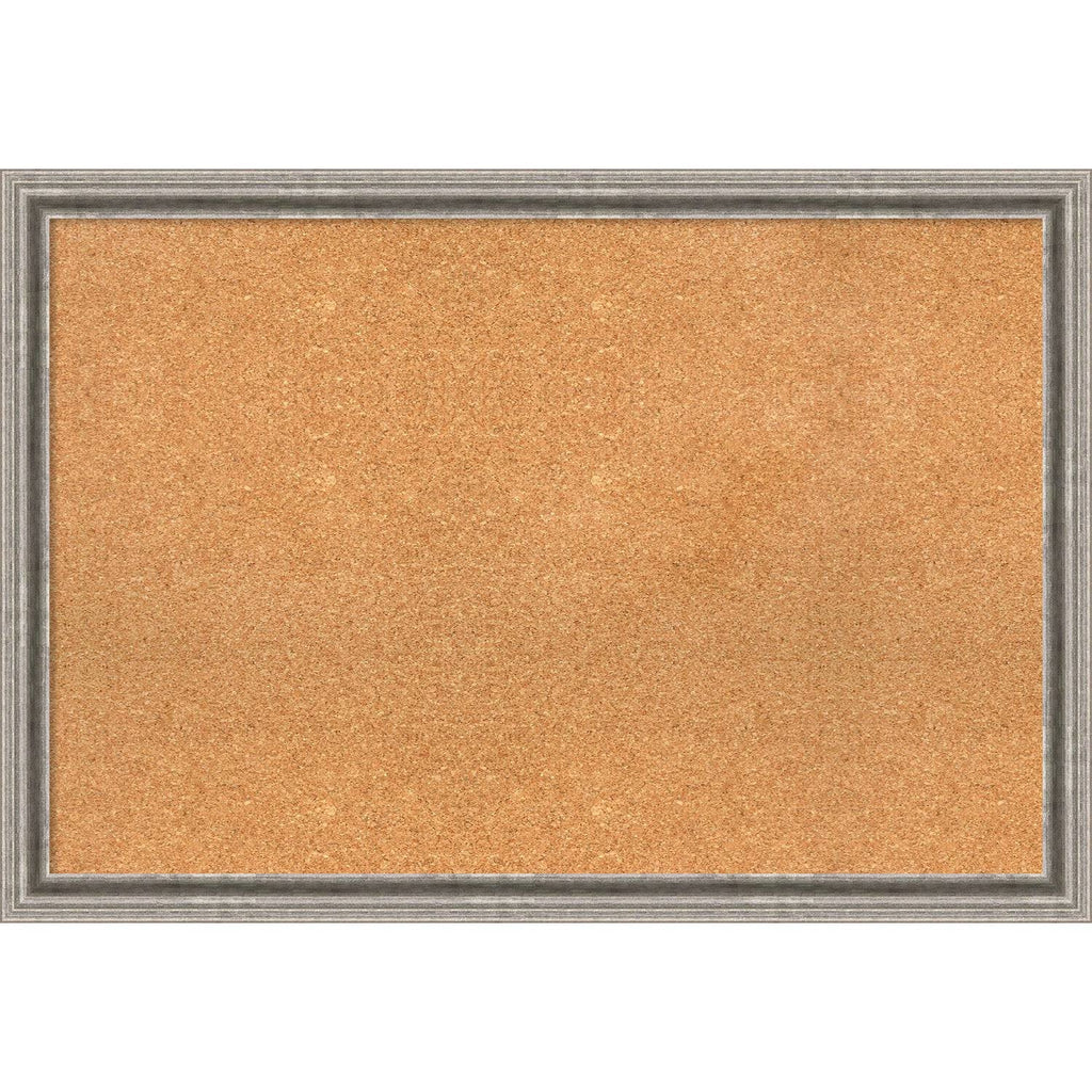 Silver Framed Cork Board Q816851