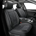 Black+Gray Leather Car Seat Cover O93275