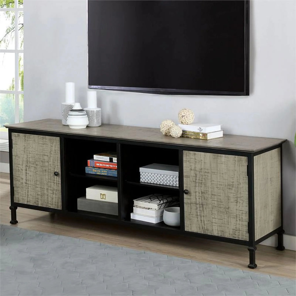 Industrial Wood 72-Inch TV Stand G6954