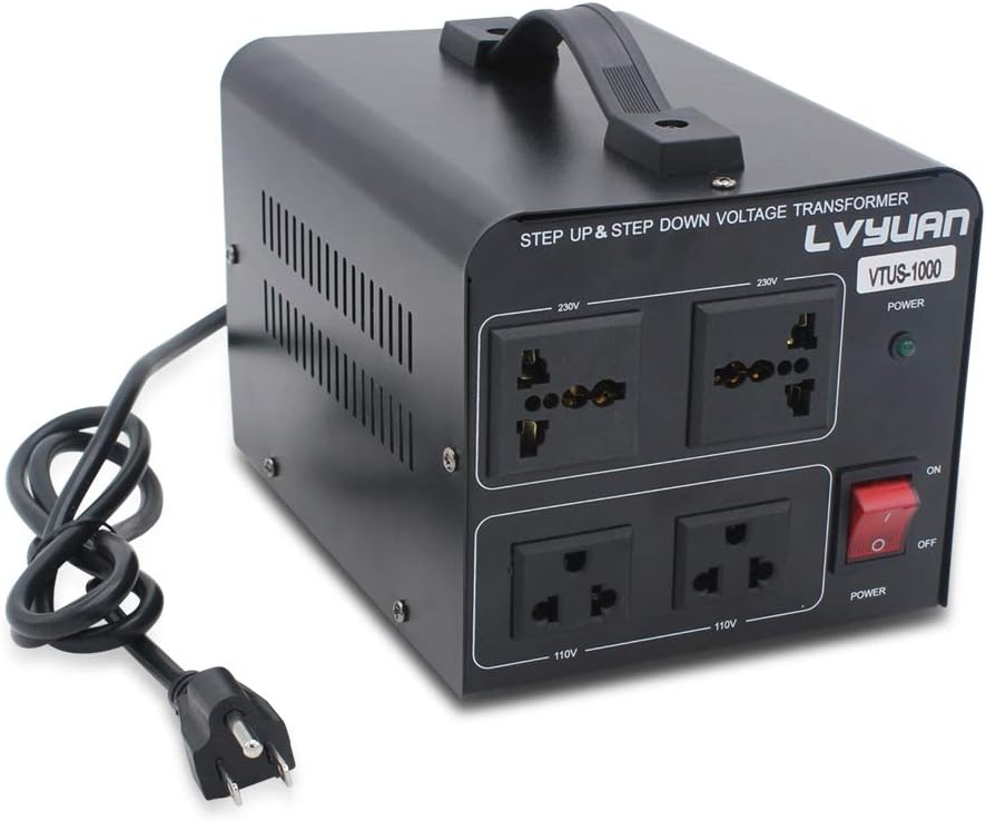 5000 Watt Voltage Converter Transformer with Circuit Breaker Protection G9153