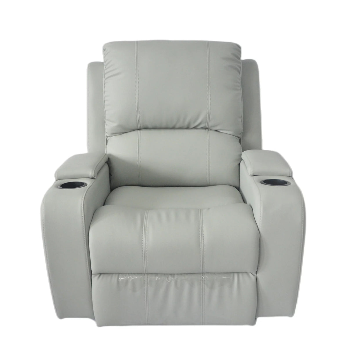 Gray PU Leather Recliner Chair with Storage B5613