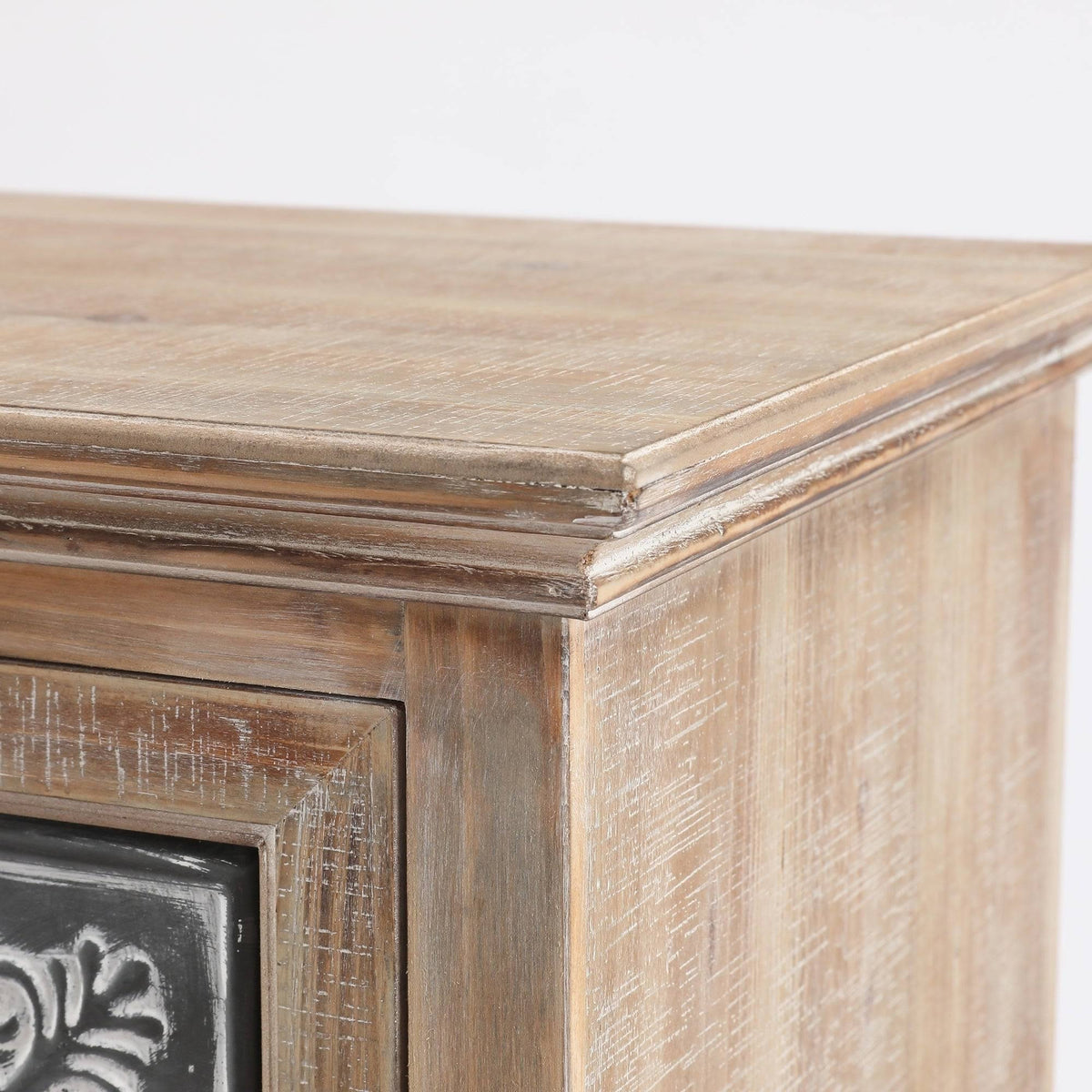 Metal and Wood Tall Tower Cabinet C291687