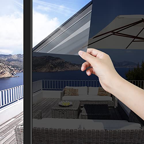 Black 23.62Inch X 13.1Feet Window Privacy Film M186