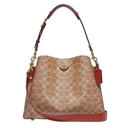Polished Pebble Leather Willow Shoulder Bag A204