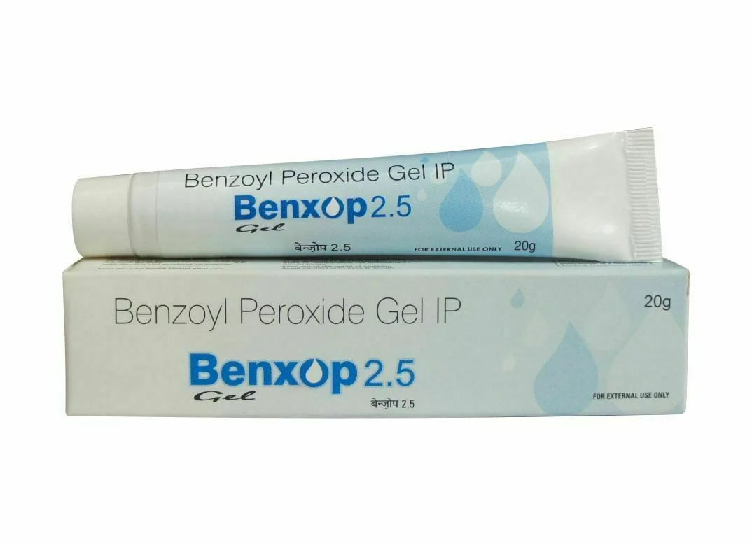 2.5% Benzoyl Peroxide Water Based Gel 20g Acne Pimple S2640