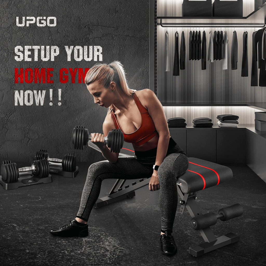 Adjustable Weight Bench 660lbs Capacity Foldable K9074