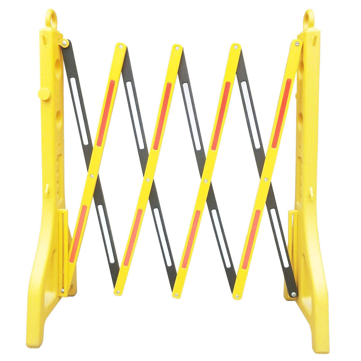Expandable Mobile Barricade with 13 feet Yellow Plastic Barrier Chain K5786