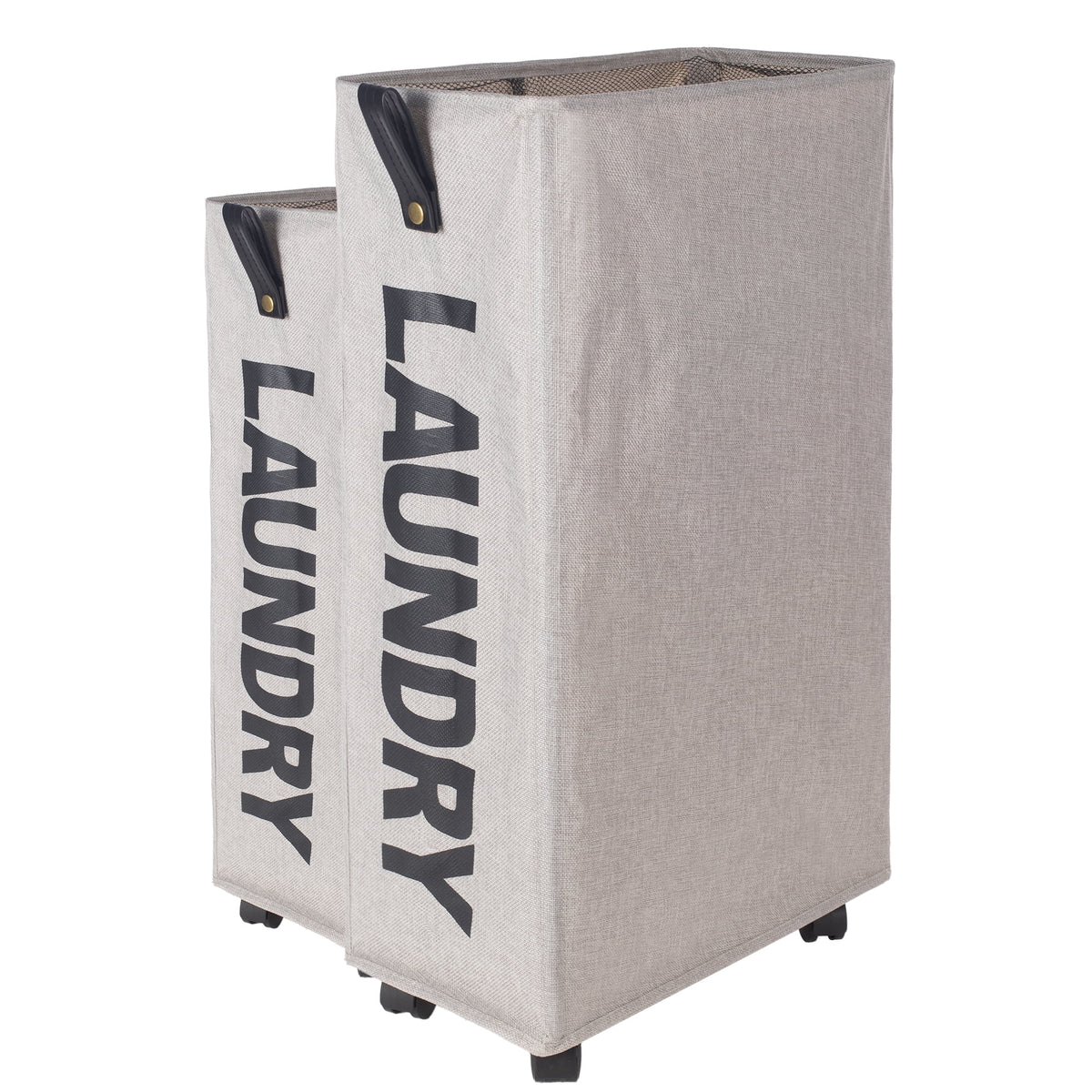 X-Large Slim Collapsible Laundry Basket with Wheels K327921