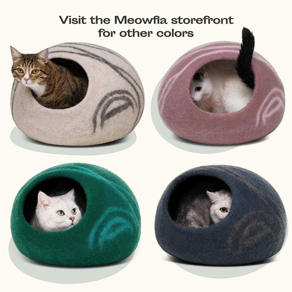Felt Cat Bed Cave 100% Merino Wool P17064