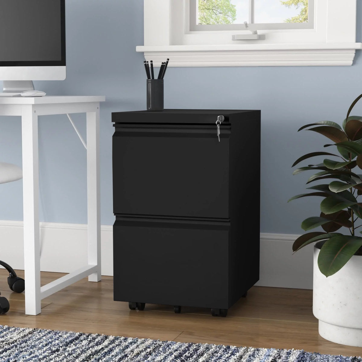 2-Drawer Locking Steel File Cabinet P63279