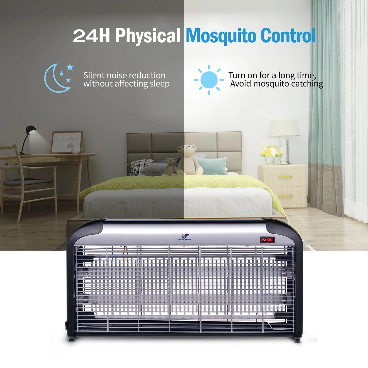 2500V 30W Dual UV Tube Bug Zapper G6825