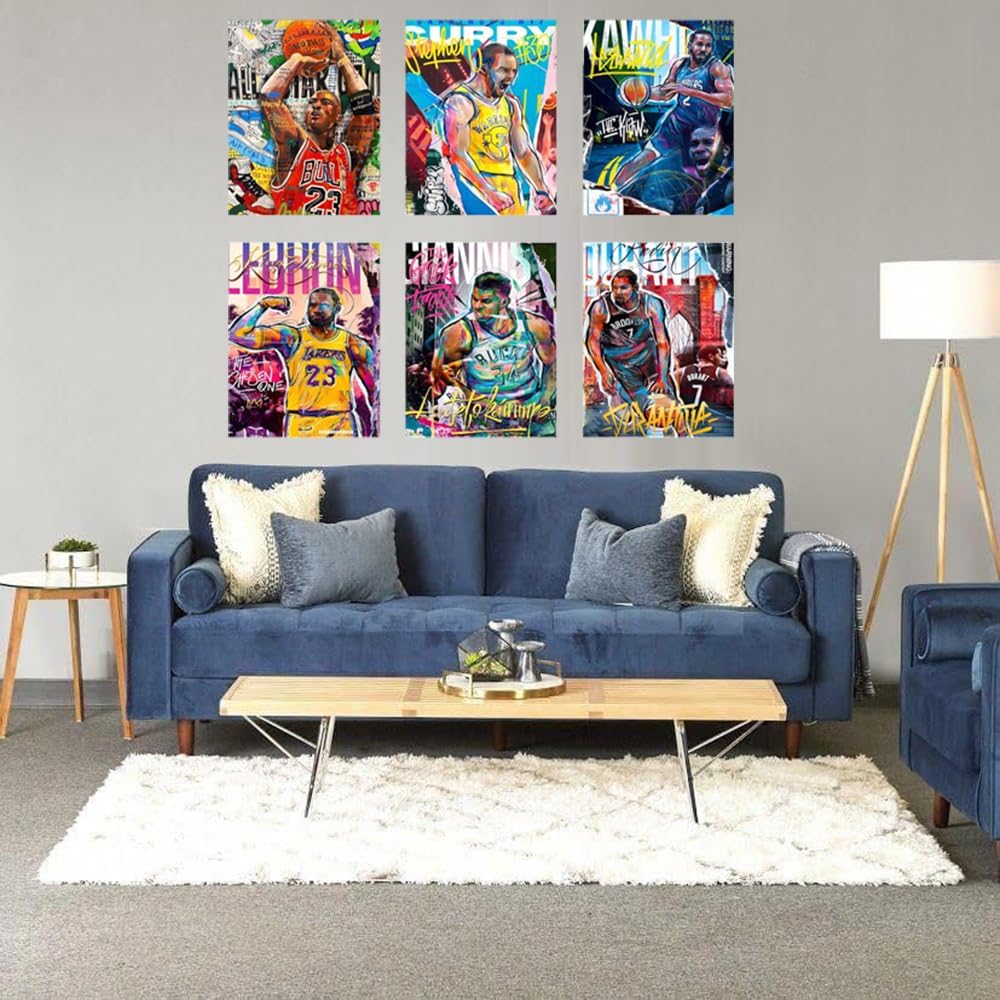 Set of 9 Unframed 8"x10" Basketball Sports Poster F6142